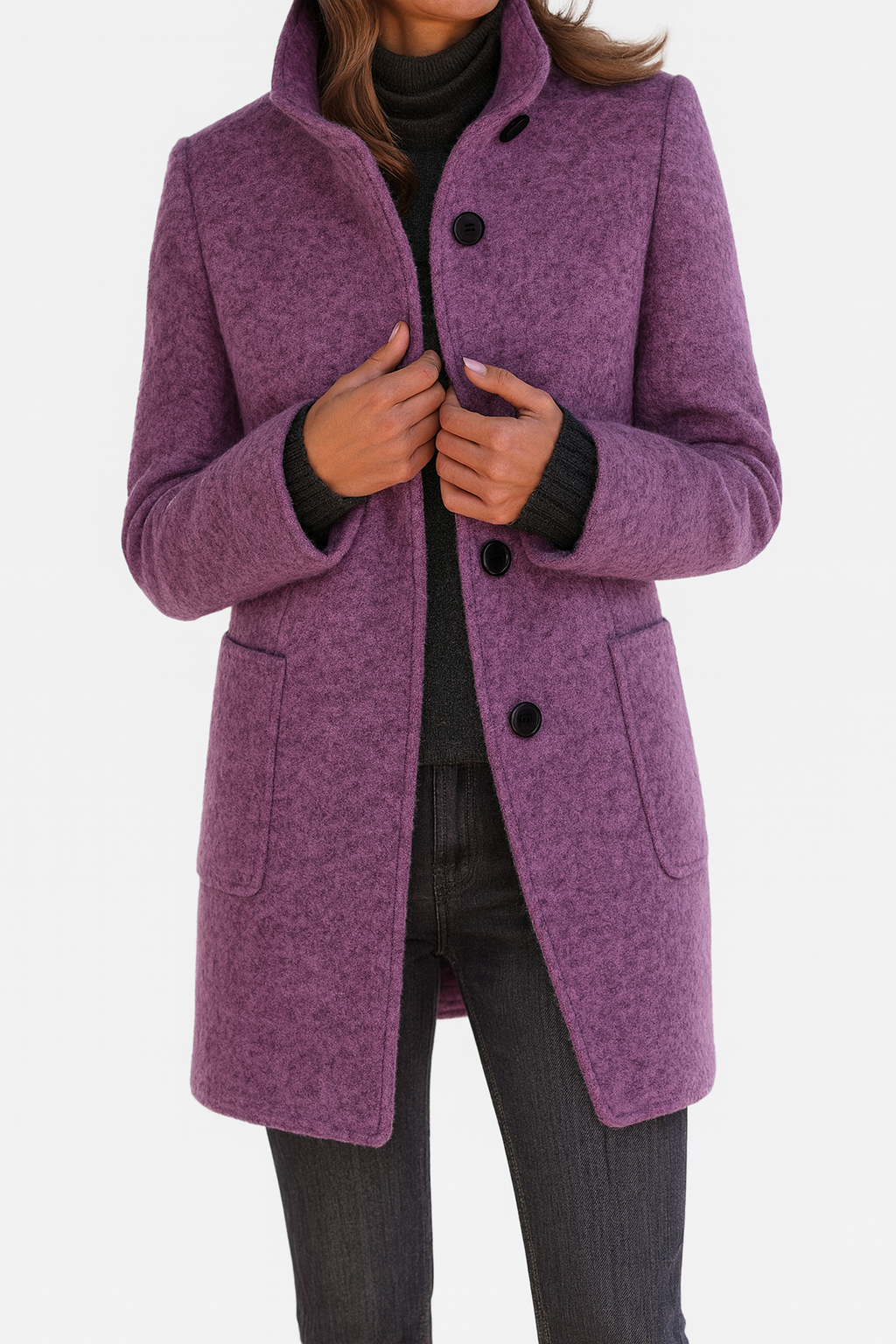 James & Kelly™ | High Collar Coat