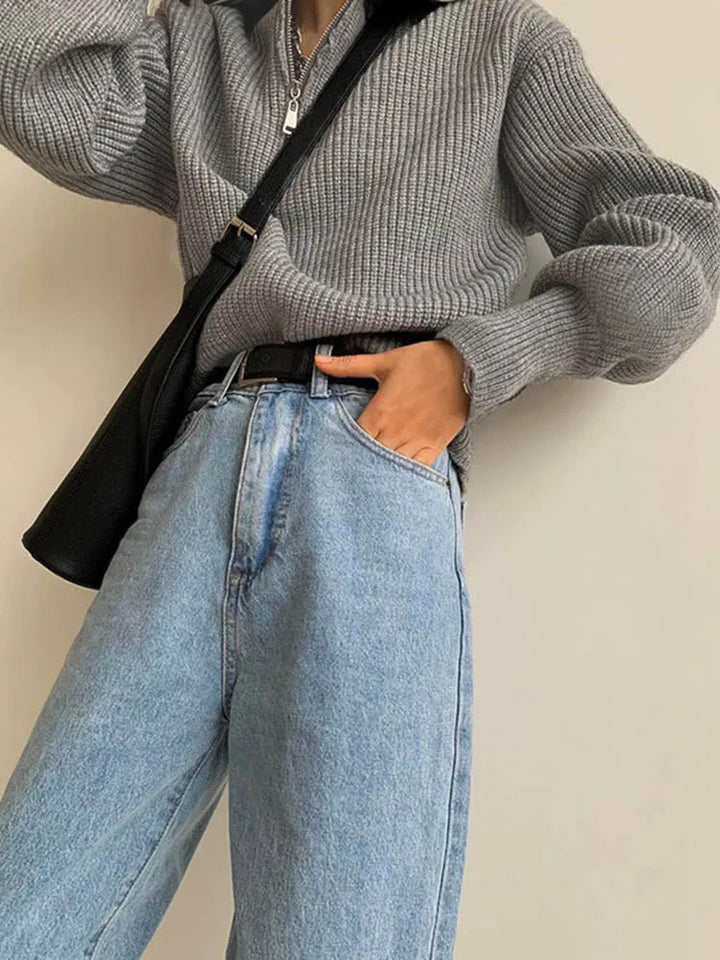 James & Kelly™ | Zipper Sweater